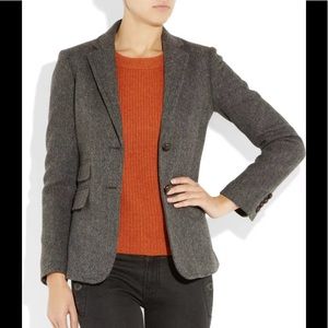 J. Crew Hacking Wool Herringbone Blazer